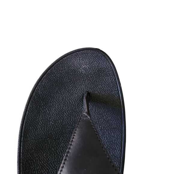 Fitflop Sarna Sandal AD3-090 Black Leather Hook & Loop Closure Womens Size 7 - Picture 4 of 10